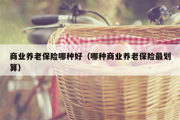 商业养老保险哪种好（哪种商业养老保险最划算）