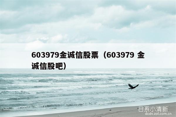 603979金诚信股票（603979 金诚信股吧）