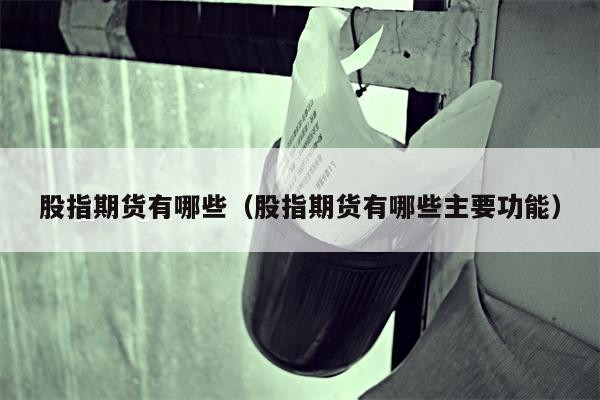股指期货有哪些（股指期货有哪些主要功能）