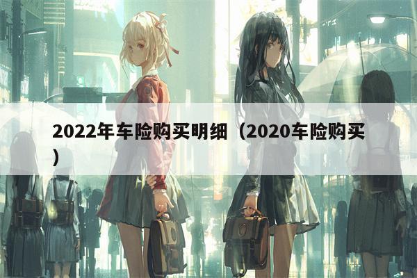 2022年车险购买明细（2020车险购买）