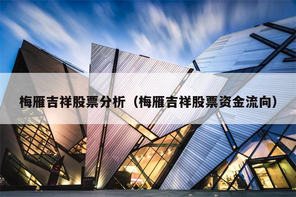 梅雁吉祥股票分析（梅雁吉祥股票资金流向）