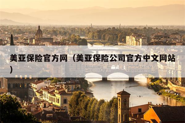 美亚保险官方网（美亚保险公司官方中文网站）