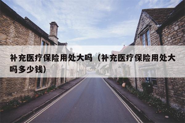 补充医疗保险用处大吗（补充医疗保险用处大吗多少钱）