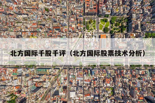 北方国际千股千评（北方国际股票技术分析）