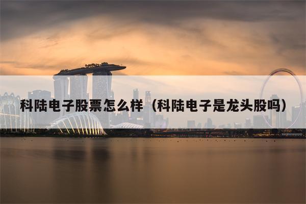 科陆电子股票怎么样（科陆电子是龙头股吗）