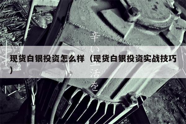 现货白银投资怎么样（现货白银投资实战技巧）