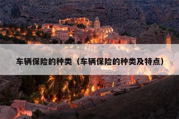 车辆保险的种类（车辆保险的种类及特点）
