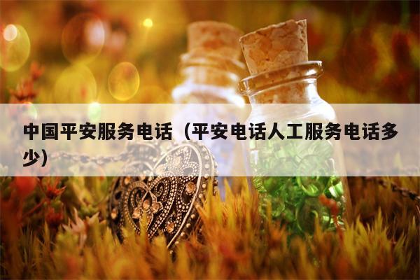 中国平安服务电话（平安电话人工服务电话多少）