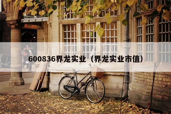600836界龙实业（界龙实业市值）