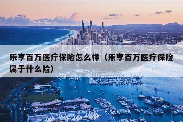 乐享百万医疗保险怎么样（乐享百万医疗保险属于什么险）