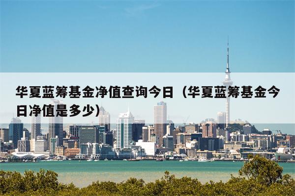 华夏蓝筹基金净值查询今日（华夏蓝筹基金今日净值是多少）