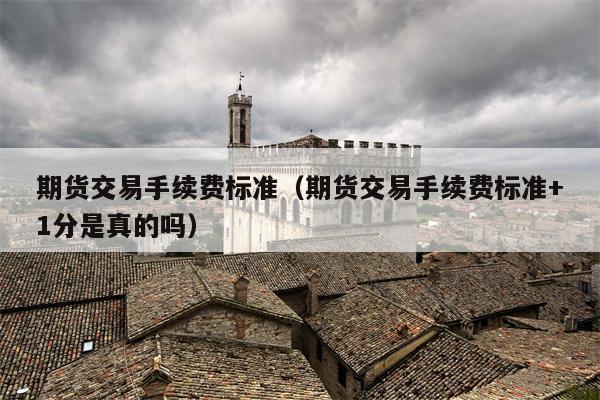 期货交易手续费标准（期货交易手续费标准+1分是真的吗）
