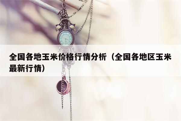 全国各地玉米价格行情分析（全国各地区玉米最新行情）