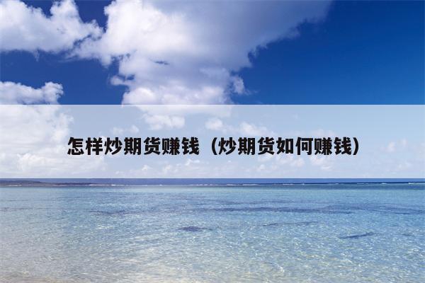 怎样炒期货赚钱（炒期货如何赚钱）