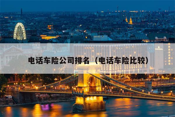 电话车险公司排名（电话车险比较）