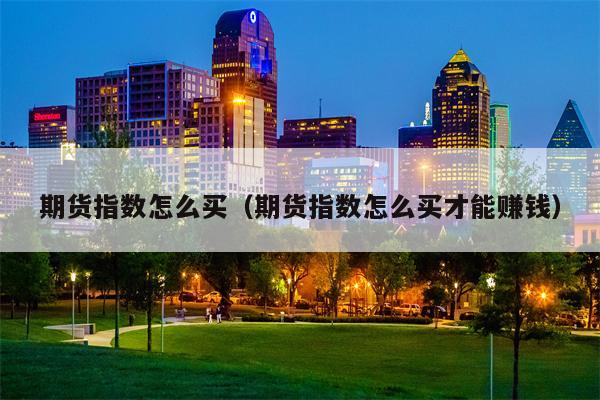 期货指数怎么买（期货指数怎么买才能赚钱）