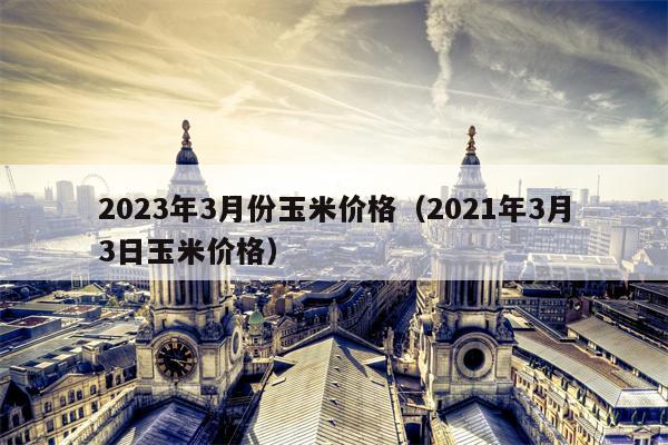 2023年3月份玉米价格（2021年3月3日玉米价格）