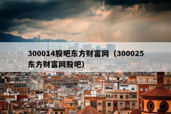 300014股吧东方财富网（300025东方财富网股吧）