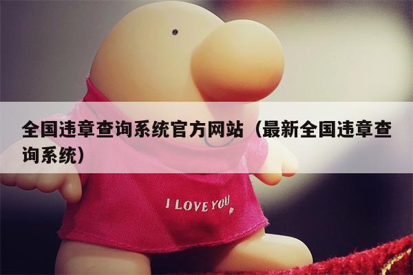 全国违章查询系统官方网站（最新全国违章查询系统）