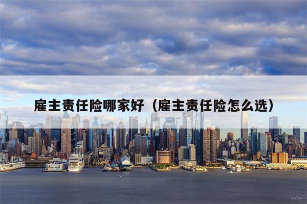 雇主责任险哪家好（雇主责任险怎么选）