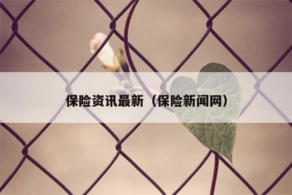 保险资讯最新（保险新闻网）