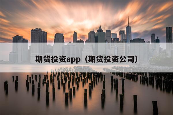 期货投资app（期货投资公司）