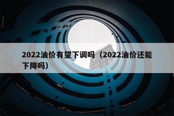 2022油价有望下调吗（2022油价还能下降吗）