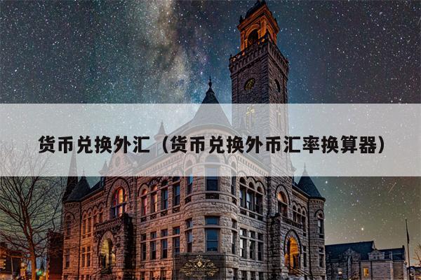 货币兑换外汇（货币兑换外币汇率换算器）