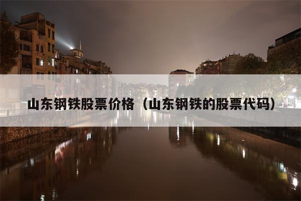 山东钢铁股票价格（山东钢铁的股票代码）