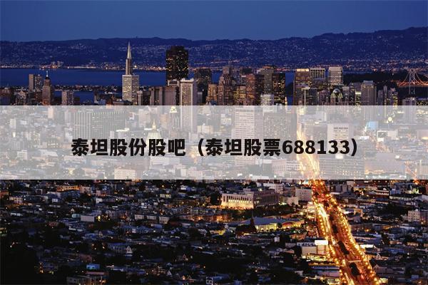 泰坦股份股吧（泰坦股票688133）