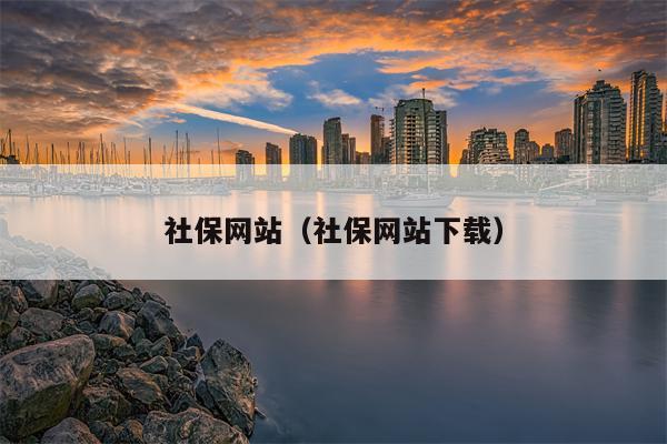 社保网站（社保网站下载）