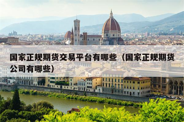 国家正规期货交易平台有哪些（国家正规期货公司有哪些）