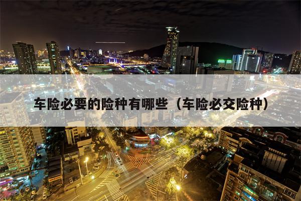 车险必要的险种有哪些（车险必交险种）