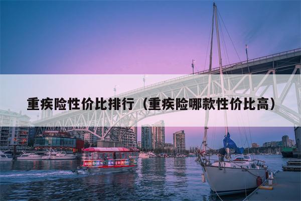 重疾险性价比排行（重疾险哪款性价比高）