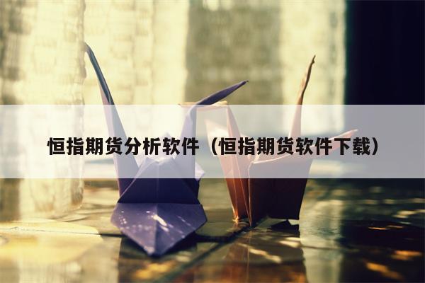 恒指期货分析软件（恒指期货软件下载）