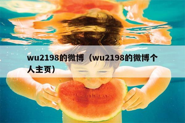 wu2198的微博（wu2198的微博个人主页）