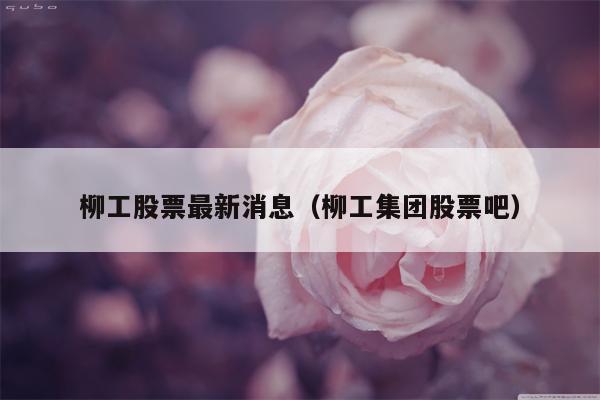 柳工股票最新消息（柳工集团股票吧）
