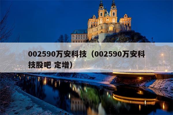 002590万安科技（002590万安科技股吧 定增）