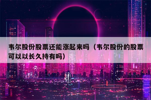 韦尔股份股票还能涨起来吗（韦尔股份的股票可以以长久持有吗）