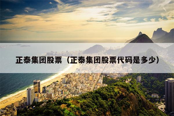 正泰集团股票（正泰集团股票代码是多少）