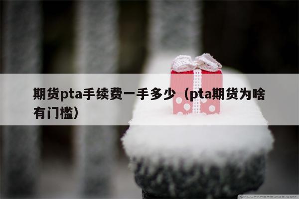 期货pta手续费一手多少（pta期货为啥有门槛）