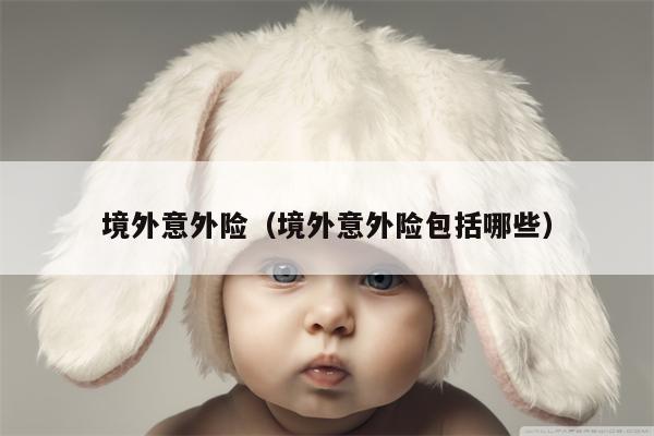 境外意外险（境外意外险包括哪些）