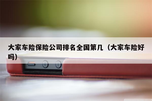 大家车险保险公司排名全国第几（大家车险好吗）