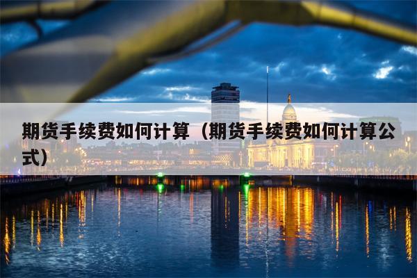 期货手续费如何计算（期货手续费如何计算公式）