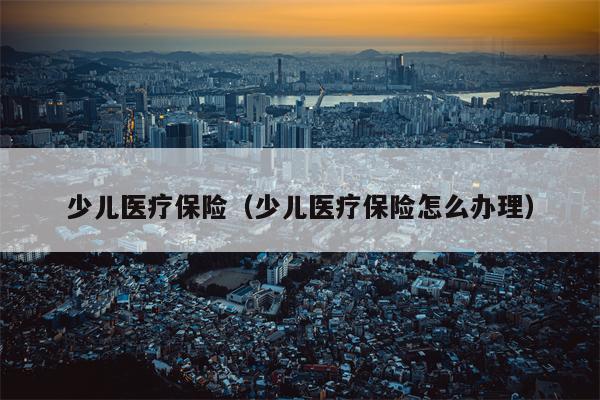 少儿医疗保险（少儿医疗保险怎么办理）