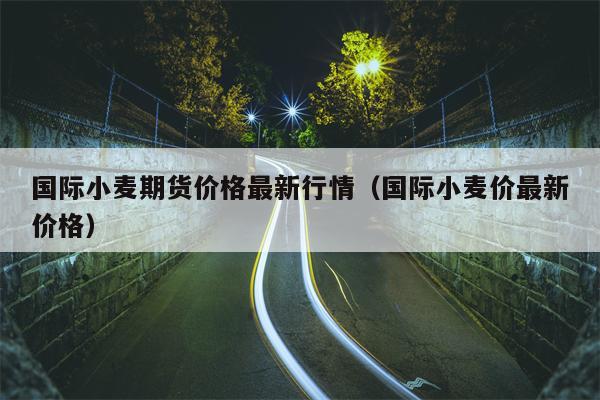 国际小麦期货价格最新行情（国际小麦价最新价格）