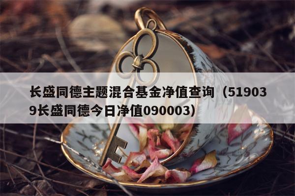 长盛同德主题混合基金净值查询（519039长盛同德今日净值090003）