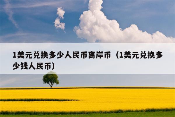1美元兑换多少人民币离岸币（1美元兑换多少钱人民币）
