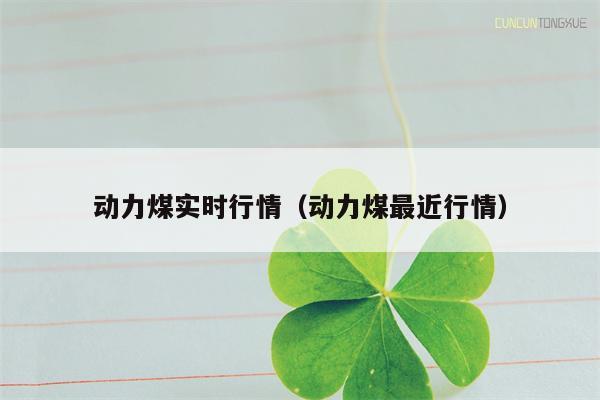 动力煤实时行情（动力煤最近行情）