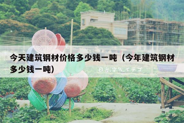 今天建筑钢材价格多少钱一吨（今年建筑钢材多少钱一吨）